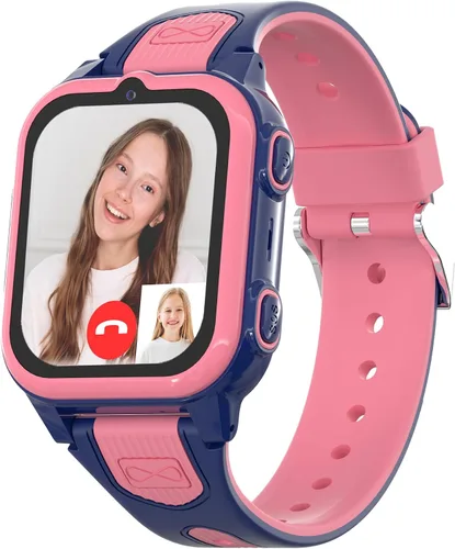Miniatura 8 de Citfis Reloj inteligente 4G para niños con rastreador GPS, video y llamadas de voz, reloj GPS para niños de 5 a 12 años, cámara de chat SOS, Negro