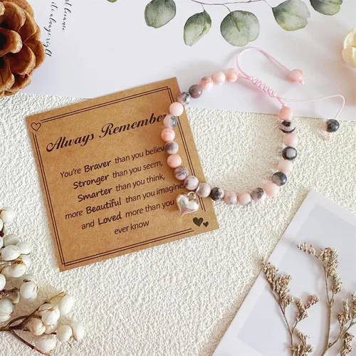 Miniatura 3 de Regalos para adolescentes, niños y hombres, pulseras de cruz de piedra natural, pulseras contra el mal de ojo, cosas de moda, inspiradoras ideas