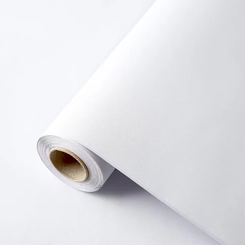 Miniatura 9 de Dimcol Papel adhesivo blanco de 15.7 x 118 pulgadas, papel tapiz autoadhesivo y extraíble, papel adhesivo decorativo para gabinetes, encimeras