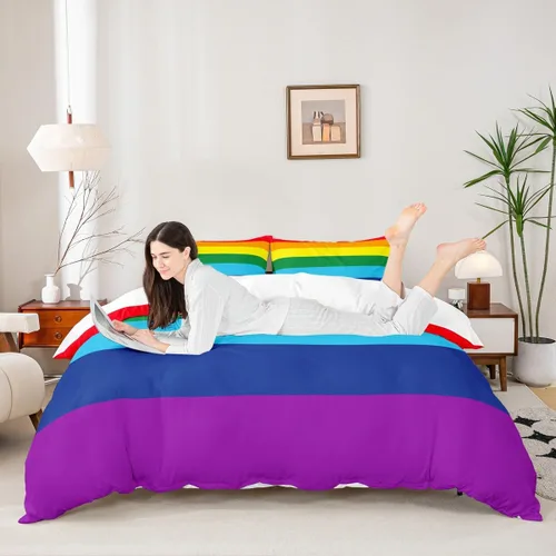 Miniatura 22 de Juego de funda de edredón de océano azul, tamaño individual, juego de ropa de cama de 2 piezas para niños, adolescentes y niñas, decoración