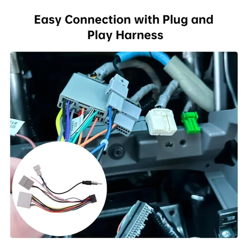 Miniatura 5 de Conector de arnés de cableado de radio de automóvil para Honda Civic 2006-2011, CRV 2007-2011, Pilot 2009-2011 - Cable de alimentación de radio