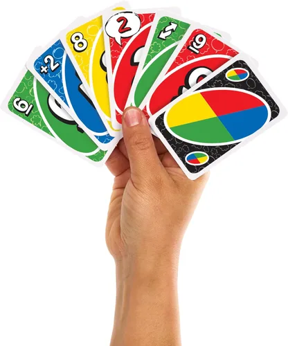 Miniatura 4 de Mattel Games UNO House Rules - Juego de cartas para niños, adultos, familias, noche de juegos y fiestas, los jugadores pueden inventar reglas
