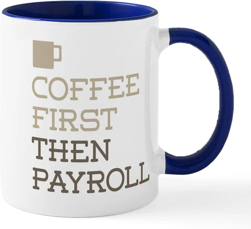 Miniatura 47 de CafePress Coffee Then Payroll Mugs - Taza de café de cerámica (11 oz)