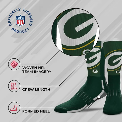 Miniatura 5 de NFL Adult Curve Socks - Game Day Apparel - Machine Washable - Warm & Cold Weather - Comfort and Style for Men &Women
