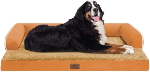 Miniatura 69 de Cama ortopédica impermeable para perros pequeños, cama para perros de tamaño mediano, cómoda cama para mascotas y gatos con lados, funda extraíble