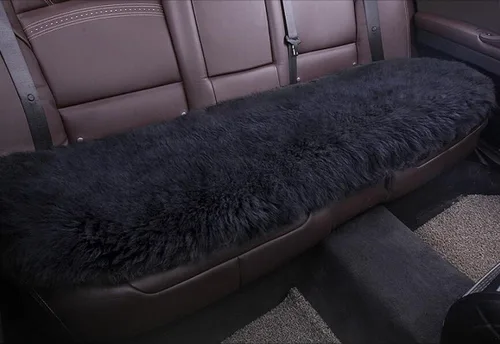 Miniatura 18 de Calor Invernal: Funda Universal de Asiento de Piel de Oveja - Lana Natural, para Autos, Camiones, SUV y Furgonetas - Acompañante de Conducción