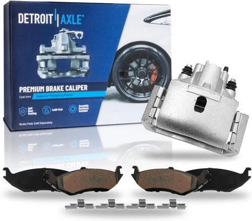 Miniatura 32 de Detroit Axle - Pastillas de freno para Nissan Quest 2004-2017, X-Trail 2005-2006, pastillas de freno de cerámica delanteras y traseras con repuesto