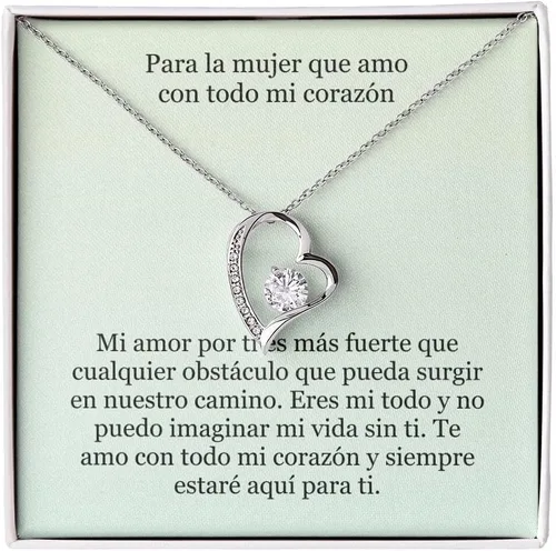 Miniatura 2 de Collar Amor por Siempre - for Ever Love- para la Mujer que amo con todo mi corazón