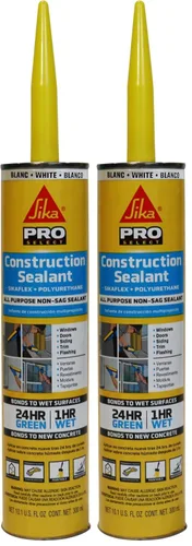 Miniatura 12 de SIKA Sikaflex Sellador de construcción, gris aluminio, poliuretano pintable, multiusos para sellar juntas y huecos, cartucho de 10.1 onzas líquidas