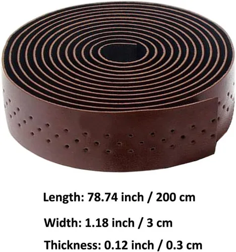 Miniatura 3 de ESUPPORT Cinta para manillar de bicicleta, cinta de manillar de bicicleta de carretera, cinta de mango de cuero, cintas de agarre cómodas