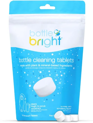 Miniatura 8 de Bottle Bright Pastillas de limpieza de 12, 36, 78 unidades – Limpiador de botellas de agua para acero inoxidable, vasos, termo Elimina las manchas