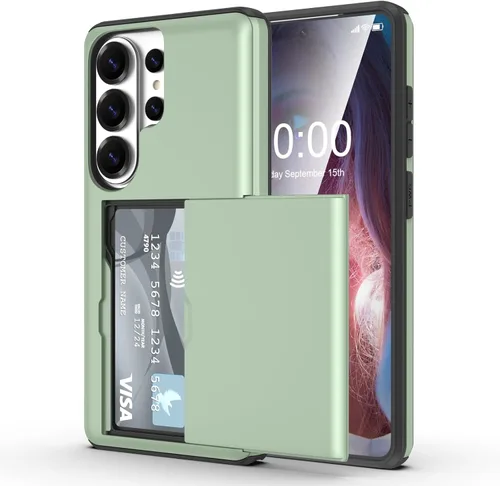 Miniatura 21 de Funda tipo billetera compatible con Galaxy S23 Ultra con soporte para tarjeta de crédito, ranura para tarjeta de identificación, a prueba de golpes