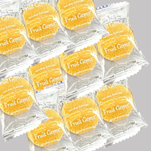 Miniatura 2 de Gemas de fruta envueltas individualmente, dulce suave sabor toronja únicamente - 1 libra, (16 oz)