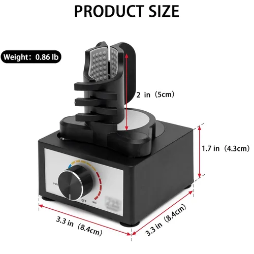 Miniatura 3 de Agitador de Pintura Modelo Manos Libres, Mini Máquina Mezcladora de Vórtice de Velocidad Ajustable para Pinturas Acrílicas, Tinta de Tatuaje