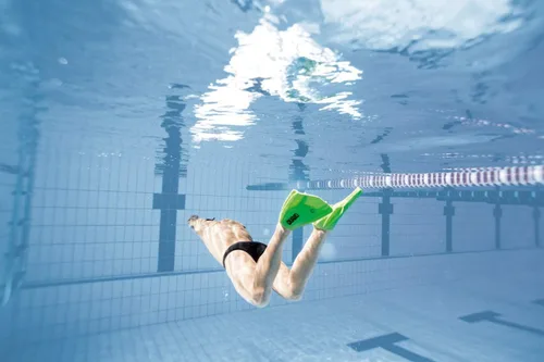 Miniatura 5 de Arena Aletas de Entrenamiento de Natación Powerfin Pro Unisex para Adultos Hombres y Mujeres Aletas de Silicona de Hoja Corta Izquierda-Derecha