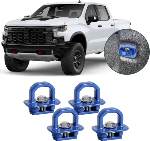 Miniatura 9 de Anclajes de amarre de aluminio para caja de camión, anclaje de pared lateral para Chevy Silverado/GMC Sierra 2007-2023, Chevy Colorado/GMC Canyon