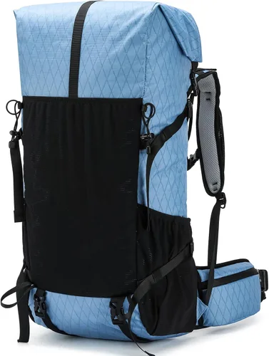 Miniatura 10 de Mochila de senderismo, 40L a 50L de capacidad extra grande, bolsa de senderismo, mochila de campamento con marco interno, mochila deportiva ligera