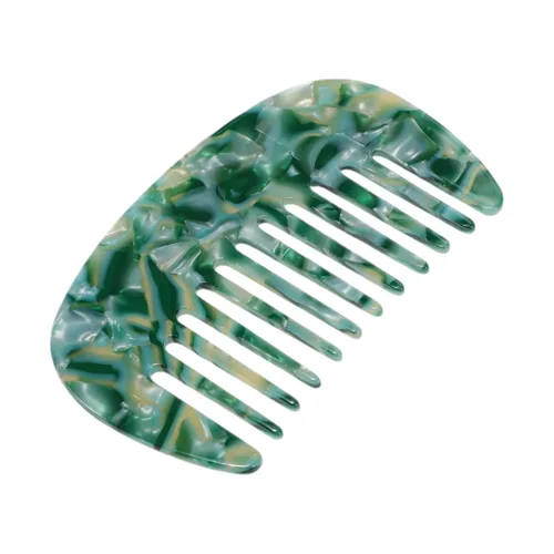 Miniatura 8 de VOCOSTE Peine para el cabello de dientes anchos, peine antiestático de tamaño de bolsillo para cabello grueso, rizado, cuidado del cabello, peine