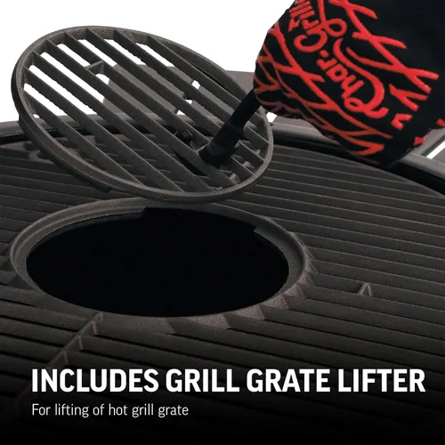 Miniatura 5 de Char-Griller E86714 AKORN Jr. Parrilla a carbón portátil tipo Kamado Ceniza