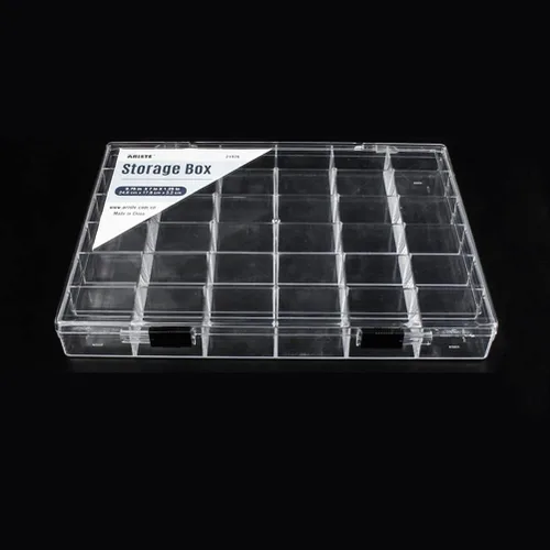 Miniatura 6 de Caja organizadora de plástico transparente de 36 rejillas, contenedor de almacenamiento de manualidades para organizador de cuentas, arte