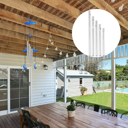 Miniatura 2 de Tubos de campanillas de viento, 30 piezas, kit de campanillas de viento, partes de campanillas de viento para bricolaje, hogar, jardín, decoración