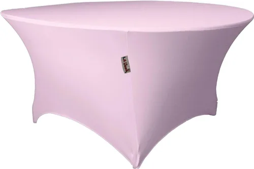 Miniatura 13 de LA Linen Mantel redondo de elastano, 60 x 30 pulgadas, negro