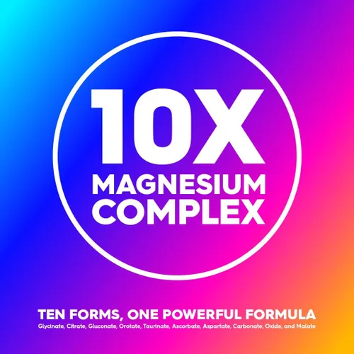 Miniatura 6 de WholeMag Complejo de suplementos de magnesio 60 cápsulas vegetarianas Apoya la salud muscular, ósea y nerviosa* Fórmula 10 en 1