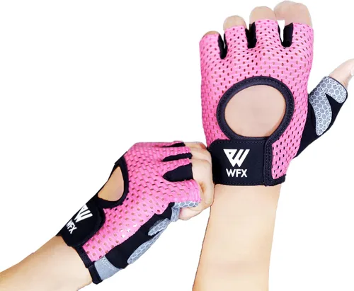 Miniatura 7 de WESTWOOD FOX Guantes de levantamiento de pesas para hombres y mujeres, guantes de gimnasio con soporte de muñeca para entrenamiento, ejercicio