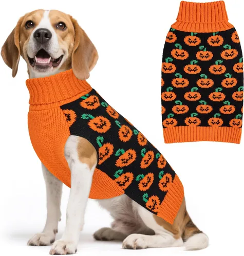 Miniatura 16 de KYEESE - Suéter de Navidad para perros con diseño de renos para perros pequeños, ropa a cuadros de búfalo rojo con agujero para la correa para días
