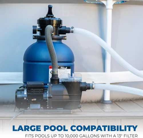 Miniatura 2 de XtremepowerUS Filtro de arena de 13 pulgadas con bomba de piscina de 3/4 HP para piscina sobre el suelo de hasta 10,000 galones filtro de arena