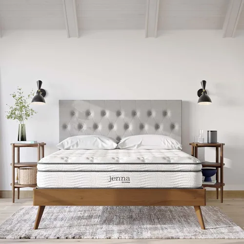 Miniatura 7 de Modway Jenna - Colchón King de muelles interiores (8 pulgadas), Espuma, Blanco