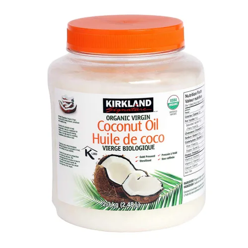 Miniatura 4 de Kirkland Aceite de coco virgen orgánico sin refinar prensado en frío, 1 unidad (paquete de 4)
