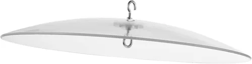 Amosfun Alimentadores de cubierta de alimentador para exteriores, ganchos para colgar alimentador de colibríes de plástico, cubierta de cúpula para