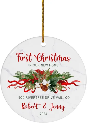 Miniatura 15 de FLOCHIL Adorno personalizado para la primera Navidad del bebé con nombre de foto, adorno personalizado para la primera Navidad, regalos para bebés
