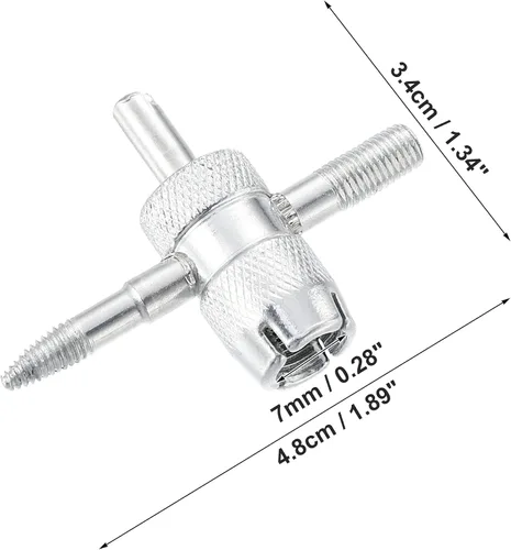 Miniatura 4 de X AUTOHAUX 4 unids 4 en 1 Válvula Core Herramientas de válvula de neumático multifuncional Llave de válvula para neumático de automóvil Tire Stem