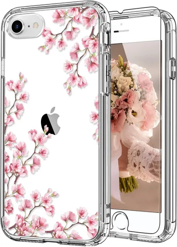 Miniatura 8 de ICEDIO para iPhone SE 2022, SE 2020, Funda para iPhone 8/7 con protector de pantalla, cubierta de TPU transparente con diseños de moda para niñas