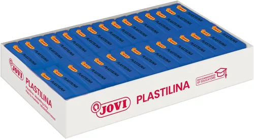 Miniatura 10 de Jovi - Arcilla de modelado reutilizable que no se seca, 30 barras de plastilina, 1.75 onzas cada una, total de 3.3 libras (azul claro)