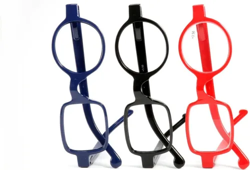 Miniatura 4 de Readers - Paquete de 3 lentes de lectura redondos cuadrados de resina con marco irregular de calidad para hombres y mujeres