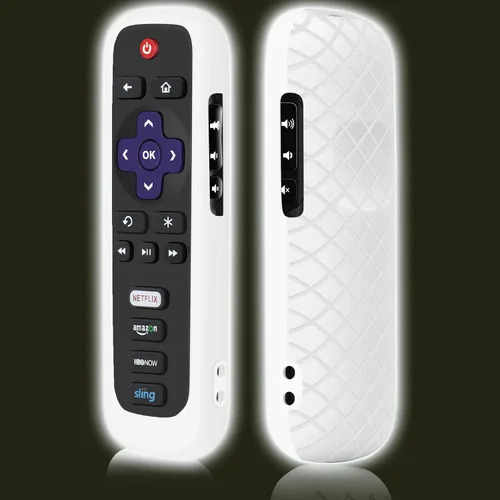 Miniatura 12 de Funda para mando a distancia Roku, cubierta de batería para TCL Smart TV Steaming Stick, funda protectora de silicona para control remoto universal