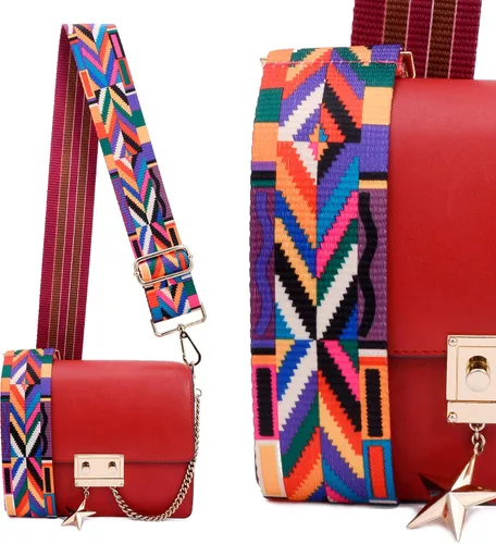 Miniatura 153 de ZOOEASS - Correa de repuesto para cartera, para colgar en el hombro o para cruzar, ancha y ajustable, de lona