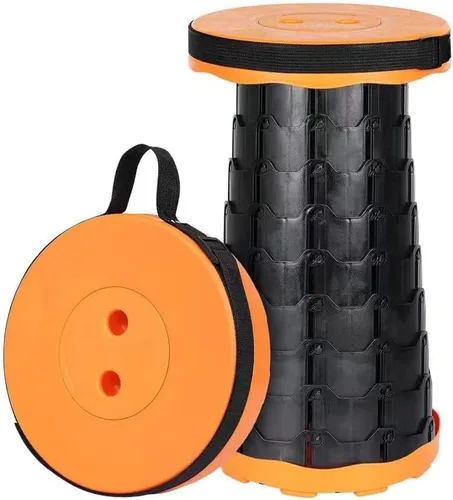 Miniatura 8 de VOLIXOD Taburete telescópico plegable portátil, taburete retráctil para adultos, asientos plegables mejorados con capacidad de carga de 550 libras