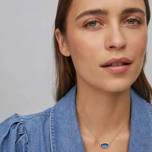 Miniatura 19 de Kendra Scott - Collar Elisa con dije para mujer, joyería de moda, chapado en oro de 14 quilates