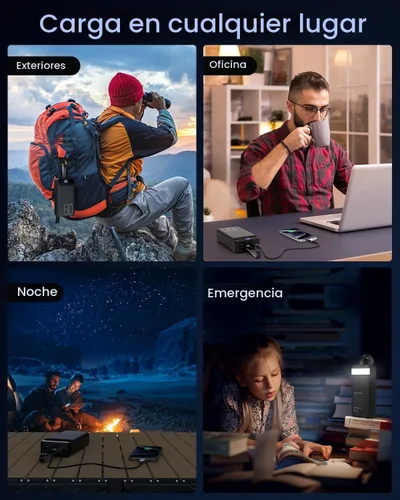 Miniatura 8 de Cargador Portátil 60000mAh Banco de Energía - Carga Rápida 22.5W Paquete de Batería Externa, Pantalla LED USB C Cargador de Teléfono Celular