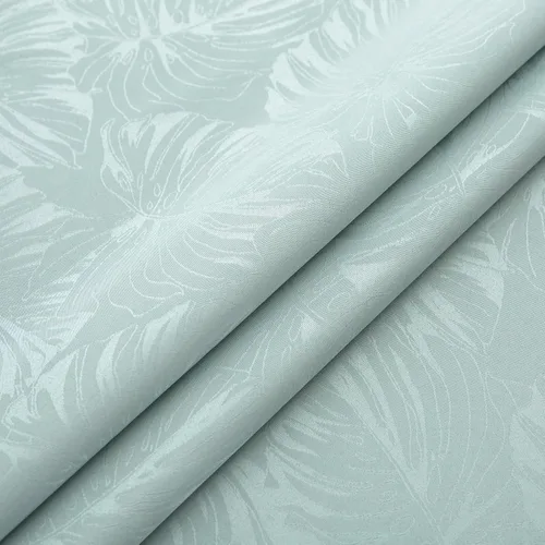 Miniatura 4 de Mantel Redondo Aqua Jacquard Pequeño de 40 Pulgadas, Manteles para Mesas de hasta 26" de Diámetro, Impermeable, Lavable, Sin Arrugas, Tela Suave