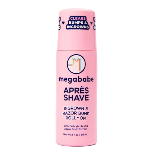 Megababe Après Shave | Después del afeitado y depilación | Tratamiento roll-on para vellos encarnados y protuberancias de afeitado para mujeres |