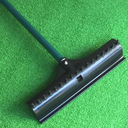 Miniatura 5 de Trampa de arena de golf con mango de aluminio, rastrillo reversible en forma de S, fácil de usar, suministros ligeros para campos de golf