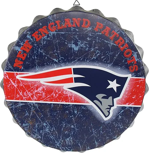 Miniatura 15 de NFL Team Logo Distressed Metal Hanging Wall Bottle Cap Sign
