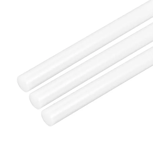 Miniatura 50 de uxcell Varilla redonda de plástico de 1/2 pulgada de diámetro y 20 pulgadas de longitud, varillas de polioximetileno, barras redondas de plástico
