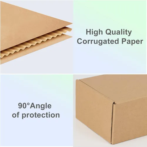 Miniatura 5 de MEBRUDY - Cajas de envío de 6 x 4 x 3 pulgadas, paquete de 25, caja pequeña de cartón corrugado para enviar por correo, embalaje, publicidad por