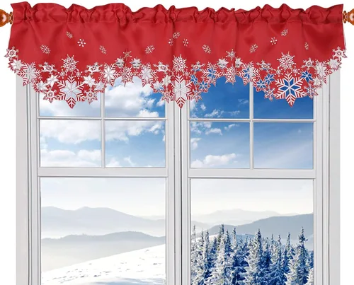 Miniatura 20 de Cenefa de Cortina Bordada con Trébol Irlandés A 58 × L 14 Pulgadas, Decoraciones de Ventana de Cocina para el Día de San Patricio o Primavera